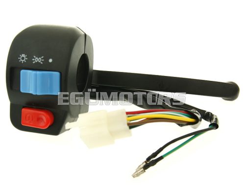 right-hand switch assy w/ brake lever for front drum brake