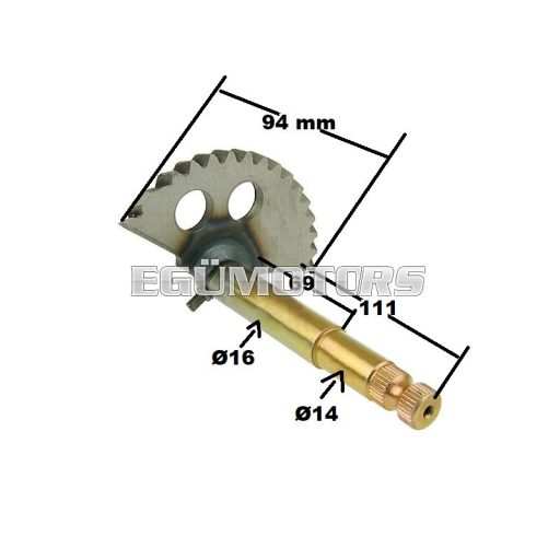 101 Octane berúgó tengely, GY6 125, 150cc 152QMI / 157QMI