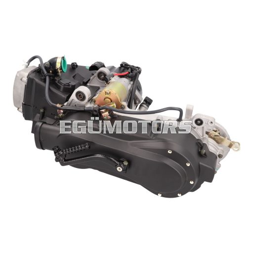 101 Octane komplett motor rövid blokkos, hátsó dobfékkel, 743 mm-es ékszíjjal, GY6 125cc 4-ütemű 152QMI motorokhoz