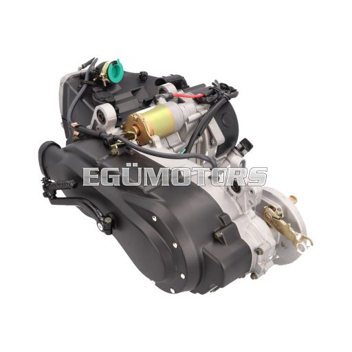 101 Octane komplett motor rövid blokkos, hátsó dobfékkel, 743 mm-es ékszíjjal, GY6 125cc 4-ütemű 152QMI motorokhoz
