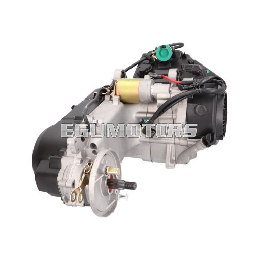 101 Octane komplett motor rövid blokkos, hátsó dobfékkel, 743 mm-es ékszíjjal, GY6 125cc 4-ütemű 152QMI motorokhoz