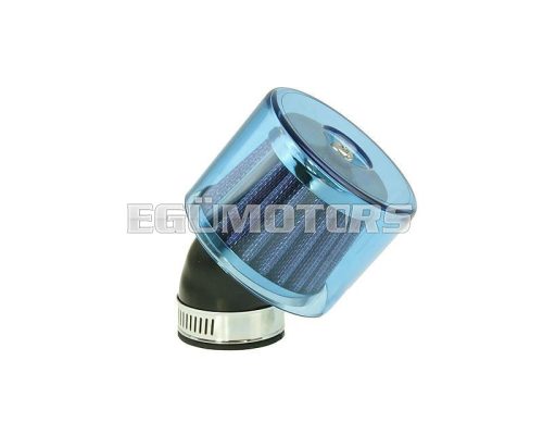 air filter Air-System metal gauze filter 35mm 45° carburetor connection blue shield