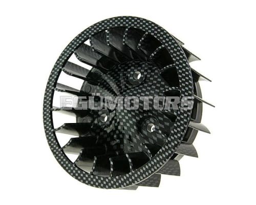 fan wheel carbon optic for Minarelli horizontal, Keeway, CPI, 1E40QMB