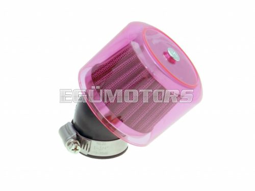 air filter Air-System metal gauze filter 35mm 45° carburetor connection red shield