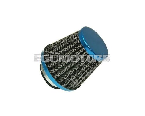 air filter Power 38mm carburetor connection blue