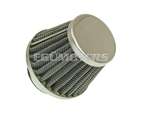 air filter Power 35mm carburetor connection chrome