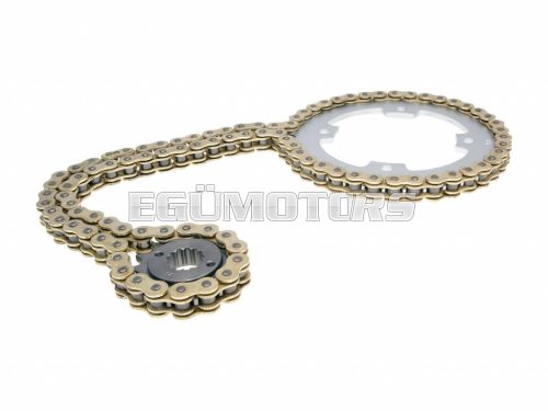 chain kit o-ring - 14 tooth front / 38 tooth rear sprocket for Kymco KXR, Maxxer, MXU 250-300