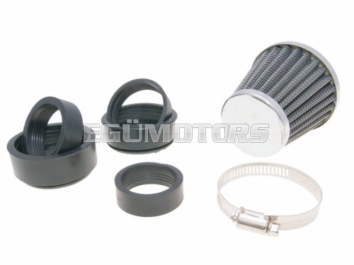 air filter Power 35-48mm carburetor connection chrome