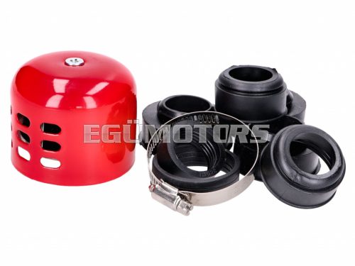 air filter Power aluminum cap / shield 28-47mm carb connection red