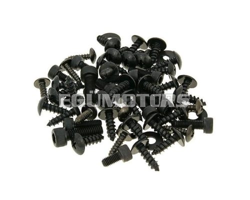 fairing screw set black for Yamaha Aerox, MBK Nitro