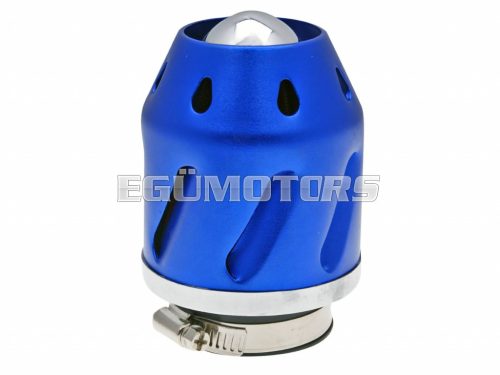 air filter Grenade blue straight version 42/48mm carb connection (adapter)