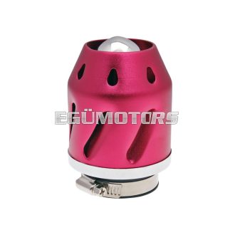  101 Octane Légszűrő Grenade, piros, egyenes kivitel, 42/48 mm karburátorcsatlakozás (adapterrel)