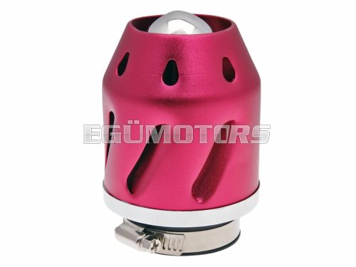 air filter Grenade red straight version 42/48mm carb connection (adapter)