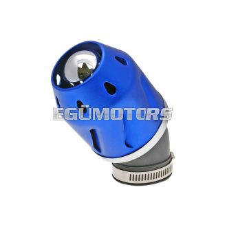   101 Octane Légszűrő Grenade, kék, hajlított kivitel, 42 mm karburátorcsatlakozáshoz