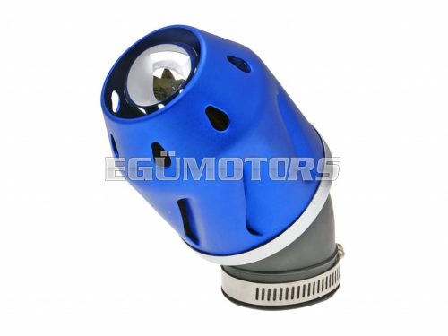 air filter Grenade blue bent version 42mm carb connection