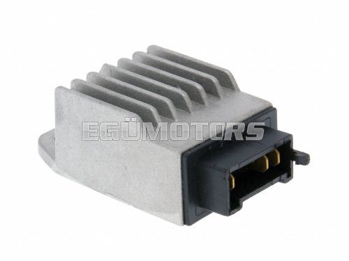 regulator / rectifier for Derbi GPR, Senda 50 EBE / EBS w. 3-pin Leonelli ignition