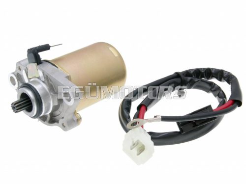 starter motor for Piaggio, Gilera, Derbi, Kymco, Aprilia & Peugeot 50cc 2T / 11 teeth