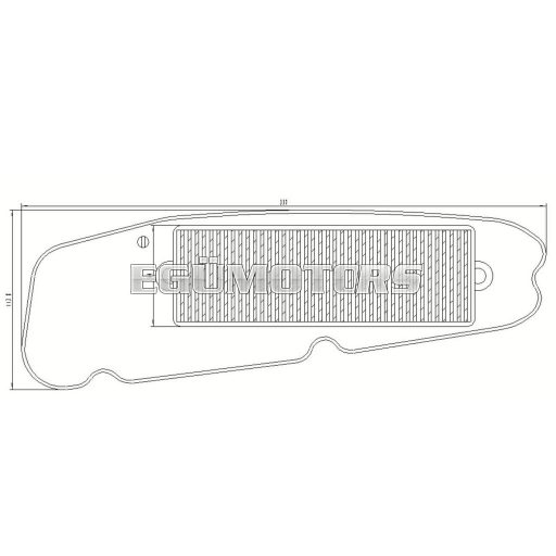 OEM Standard légszűrőbetét, Yamaha Majesty 400 2004-2008