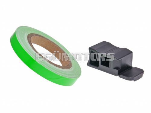 rim tape / wheel stripe 7mm - lime green - 600cm