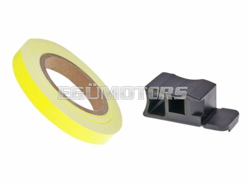 rim tape / wheel stripe 7mm - neon yellow - 600cm