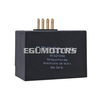   charge controller / flasher relay 6V 2x21W, 5A for Simson SR50