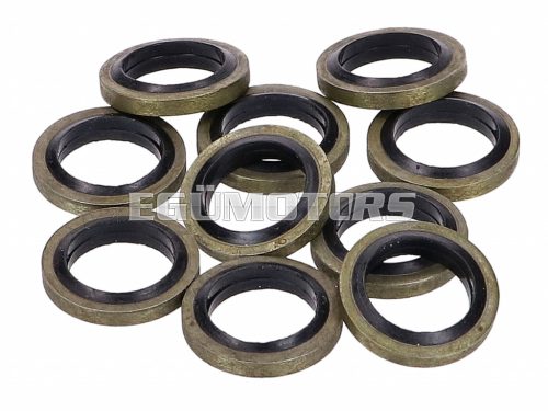 brake hose sealing ring set 10x15x1.5mm - 10 pcs