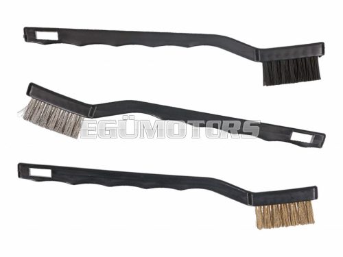 brush set 180mm steel, brass, plastics - 3 pcs