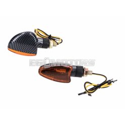   indicator light set M8 thread carbon look Edge orange, short type for Beta RR