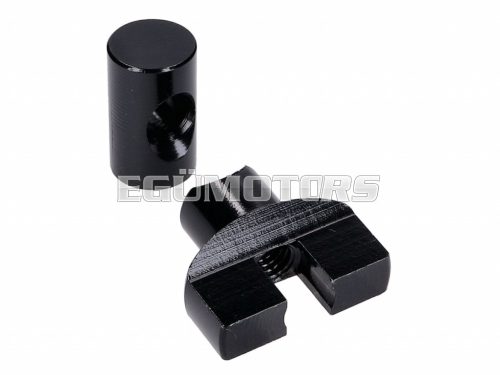 brake cable adjuster set M6 thread aluminum black - universal