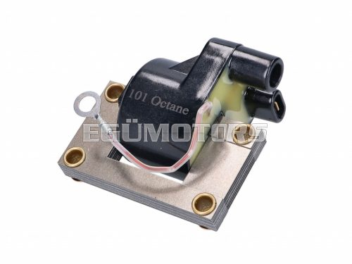 ignition coil 6V external 1-pin for Hercules K50, K75, Sachs Prima 2, 3, 4, 5, Zündapp CS, Kreidler, Piaggio moped