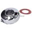 engine ignition cover / alternator cover chromed, black Puch logo for Puch Maxi, X30