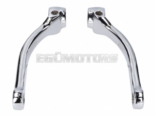 pedal crank arm set chromed universal for moped