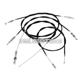   cable set w/ throttle cable, front and rear brake cable, clutch cable for Puch Maxi E50