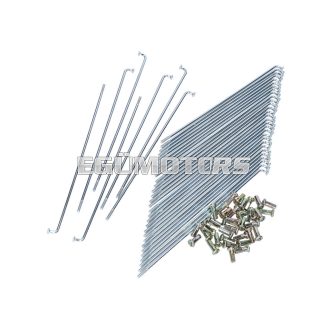   wheel spoke set 2.9x190 17 inch tire 36-piece w/ nipples for Puch, Sachs, Kreidler, Zündapp moped