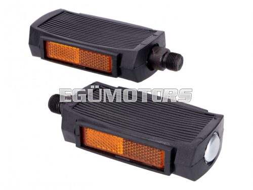 moped pedals w/ reflectors universal