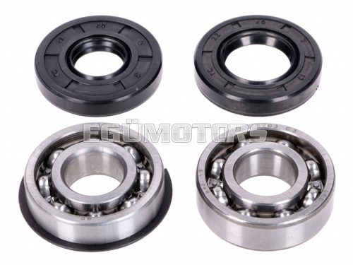 crankshaft bearing set incl. oil seals for Puch Maxi E50 old engine type