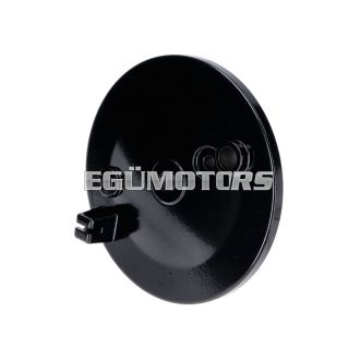   rear brake cover w/ stop light switch hole, black for Simson S50, S51, S70, KR51, SR4-1 Spatz, SR4-2 Star, SR4-3 Sperber, SR4-4 Habicht