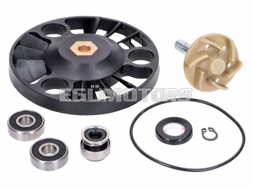 water pump repair kit for Aprilia, Gilera, Piaggio, Vespa 125-200cc 4-stroke 2001-2006 (one-piece shaft)