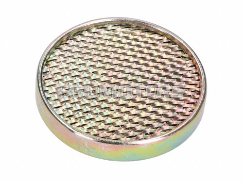 air filter metal, flat type, d=60mm, fleece for Simson S50, S51, S53, S70, S83, SR50, SR80