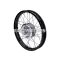spoke wheel 1.60 x 16 aluminum black for Simson S50, S51, S53, S70, S83, KR51/1, KR51/2 Schwalbe, SR4-1 Spatz, SR4-2 Star, SR4-3 Sperber, SR4-4 Habicht