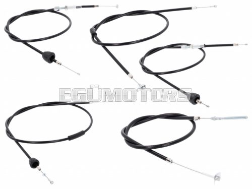 bowden cable set black for Simson Schwalbe KR51/1 (-1975)