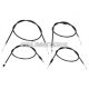 Cable set 4 parts for Simson S51, S53, S70