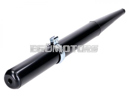 Black exhaust for Simson Schwalbe, KR, SR50, SR80, S50, S51, S70