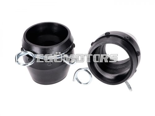 Fork rubbers length 45mm mounting diameter top 31mm bottom 35mm color black for MBK type 51 moped moped