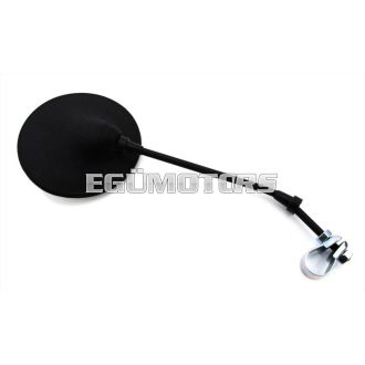   OEM Standard Tükör fekete, 120mm üveg, 210mm tartórúd, Zündapp, Kreidler, Hercules, Puch, DKW, KTM, Simson, Rixe, Sachs