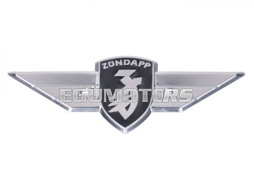 Leg shield emblem 107mm x 45mm hole spacing 36mm for Zündapp R 50, RS KS C Sport Combinette, Super Combinette