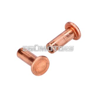   Tool compartment lock rivet set 2 pieces for Kreidler Florett RS, RM, RMC, LF, LH, egg tank