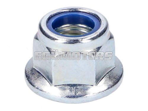 nut w/ flange M12 self locking, zinc plated