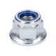 nut w/ flange M12 self locking, zinc plated