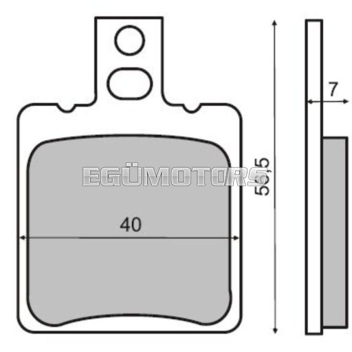 RMS fékbetét, Első, SR50 / Leonardo